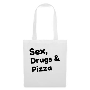 Pizza / pizzaiolo / Italien / Burger - Stoffbeutel - Weiß - Vorne