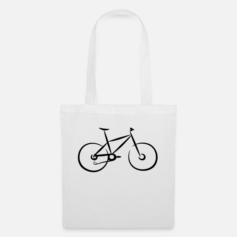 Fahrrad, radfahren - Stoffbeutel - Weiß