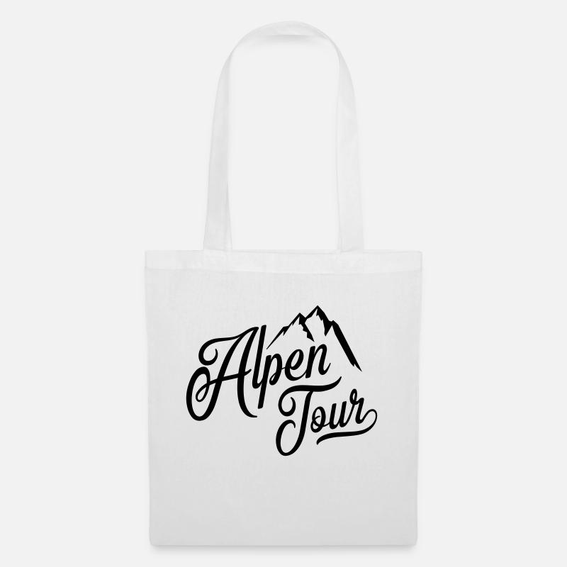 alpen tour - Stoffbeutel - Weiß