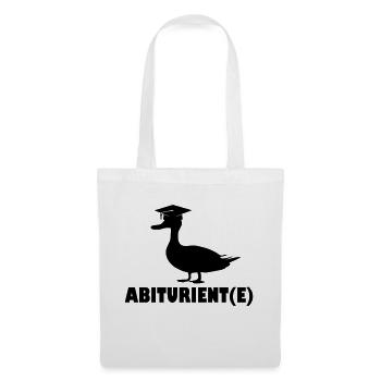 Abi Abitur Motto Ente - Stoffbeutel - Weiß - Vorne