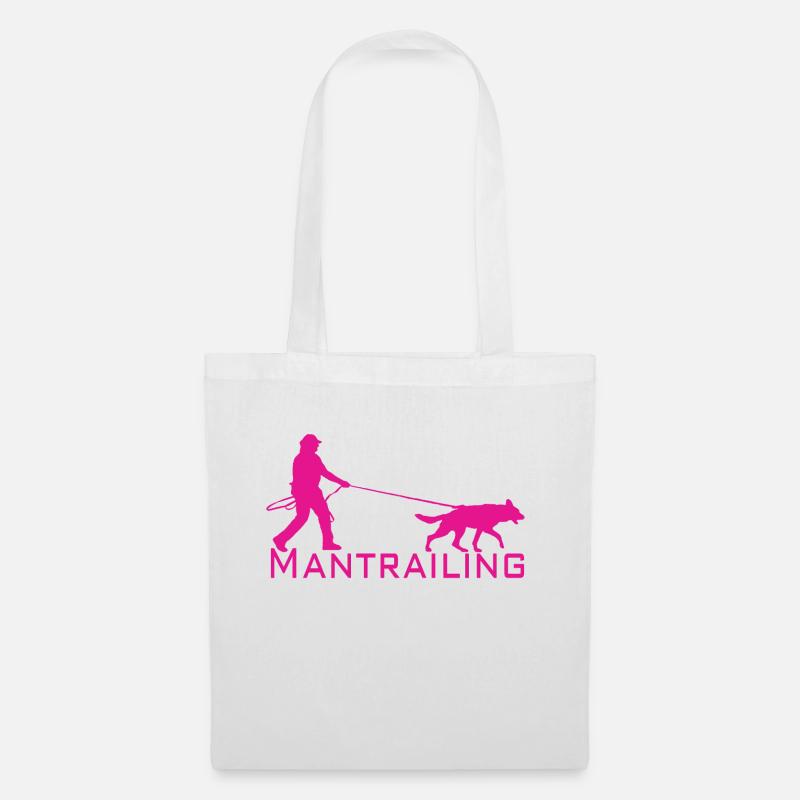 Mantrailing Pink - Stoffbeutel - Weiß
