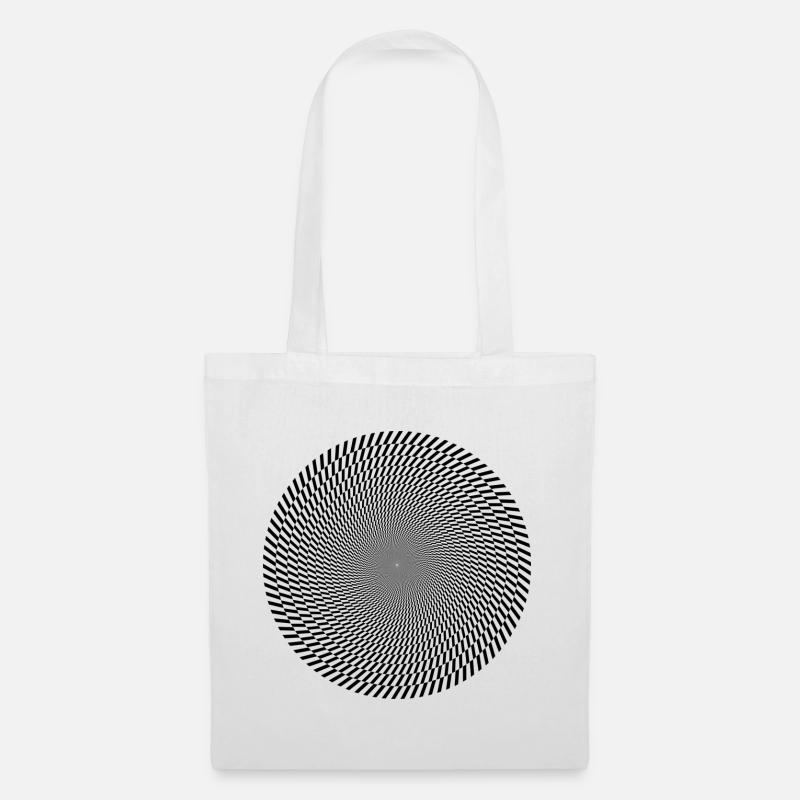 illusion d’optique - Sac en tissu - blanc