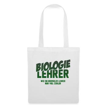 Biologie Lehrer Biologie Lehrerin Geschenk - Stoffbeutel - Weiß - Vorne