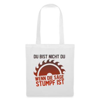 Schreiner Tischler Azubi Meister Spruch Geschenk - Stoffbeutel - Weiß - Vorne