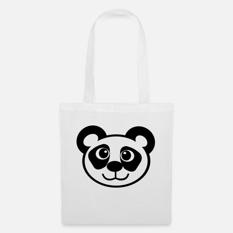 Panda Mimimi design - Tote Bag - white