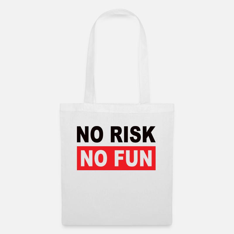 NO RISK NO FUN - Tote Bag - white