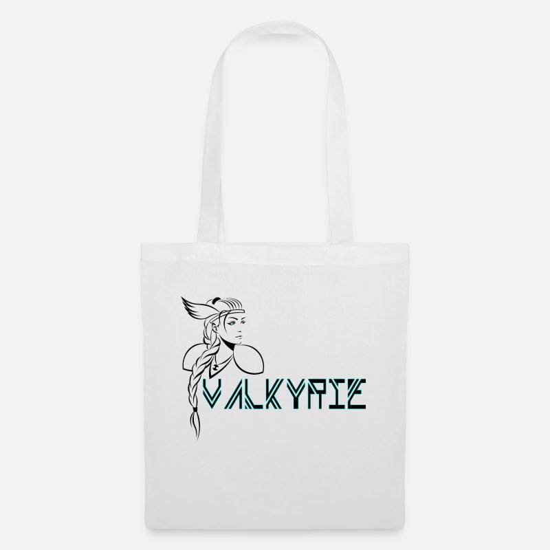 VALKYRIE blau - Stoffbeutel - Weiß