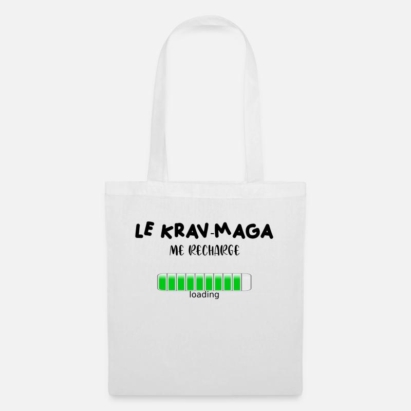 T shirt krav maga israel - Stoffbeutel - Weiß
