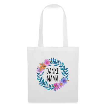 Thank you mom flower wreath birthday Mother's Day - Tote Bag - white - Front