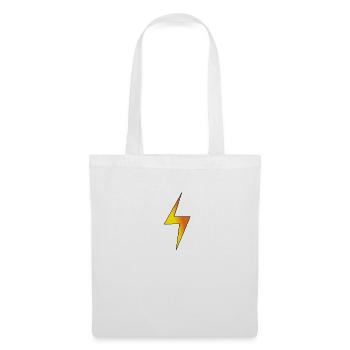 Blitz, Lightning - Stoffbeutel - Weiß - Vorne