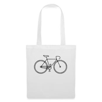 bike fahrrad fixie rad drahtesel - Stoffbeutel - Weiß - Vorne
