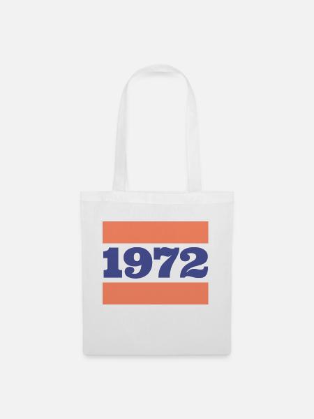 Retro Design 1972 - Stoffbeutel - Weiß