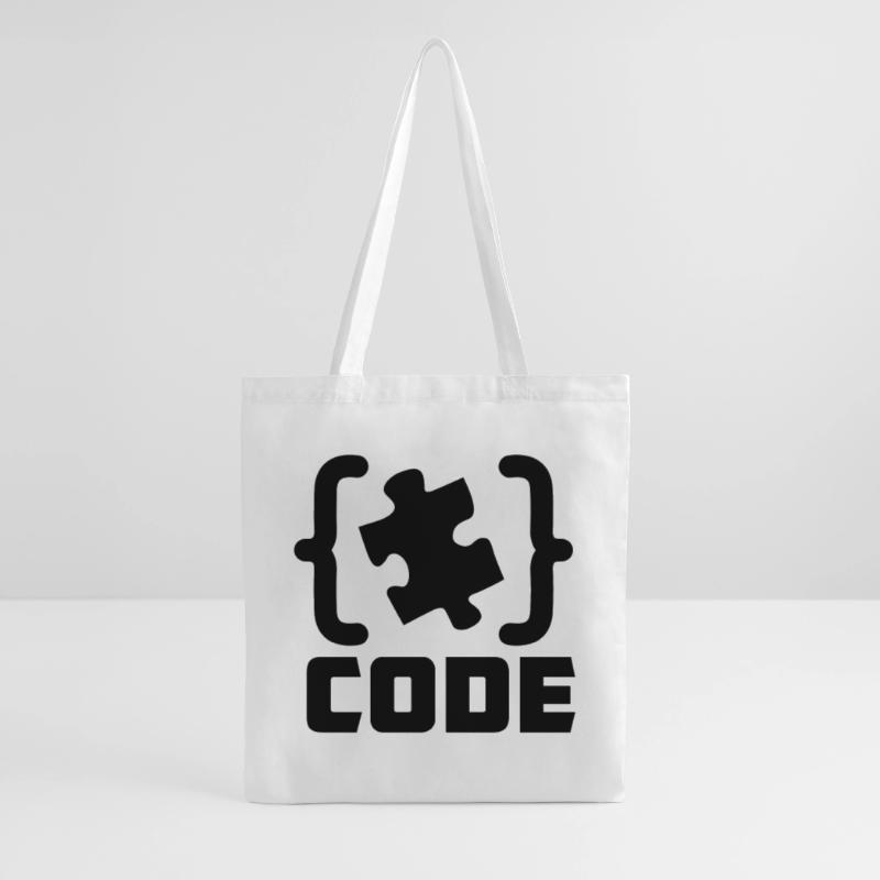 programmeur Code résolution de pièces de puzzle Sac en tissu