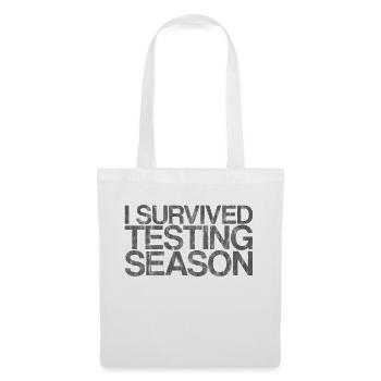 I Survived Testing Season 3 - Stoffbeutel - Weiß - Vorne