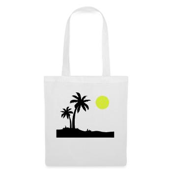 Île Palm - Sac en tissu - blanc - Devant