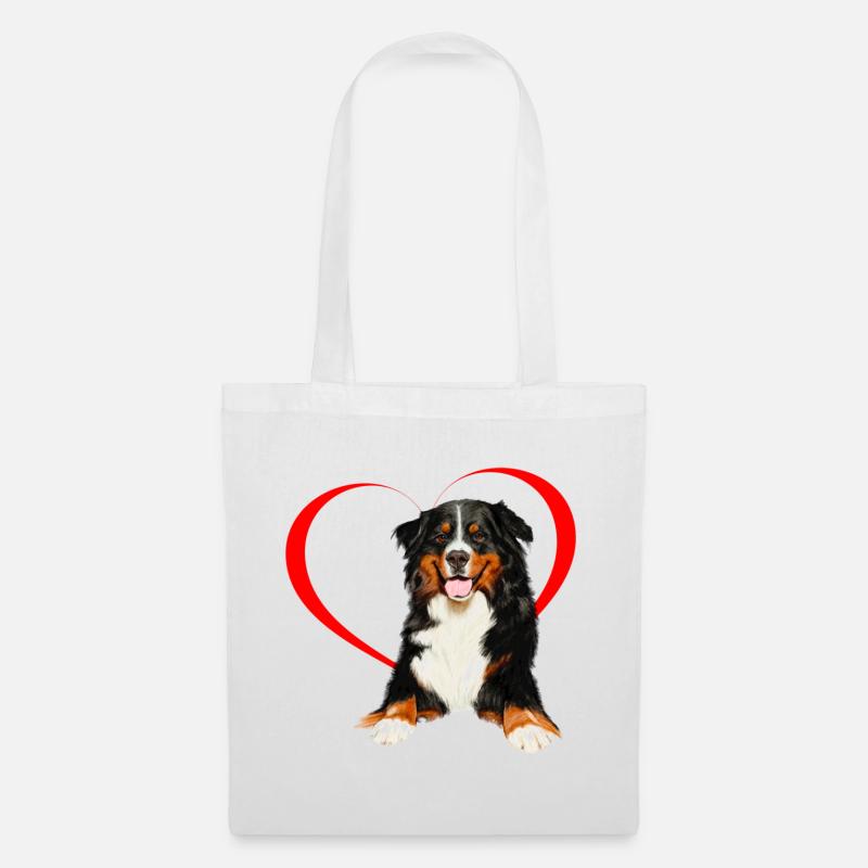 Berner Sennenhund - Stoffbeutel - Weiß