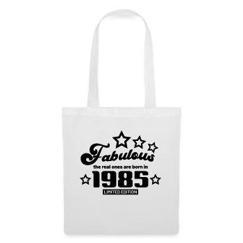 fabulous the real ones are born in 1985 - Sac en tissu - blanc - Devant