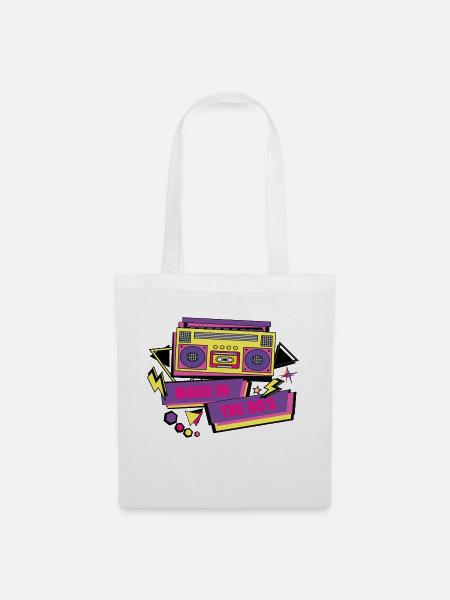 1990iger Sprüche 90s Geschenksidee - Stoffbeutel - Weiß