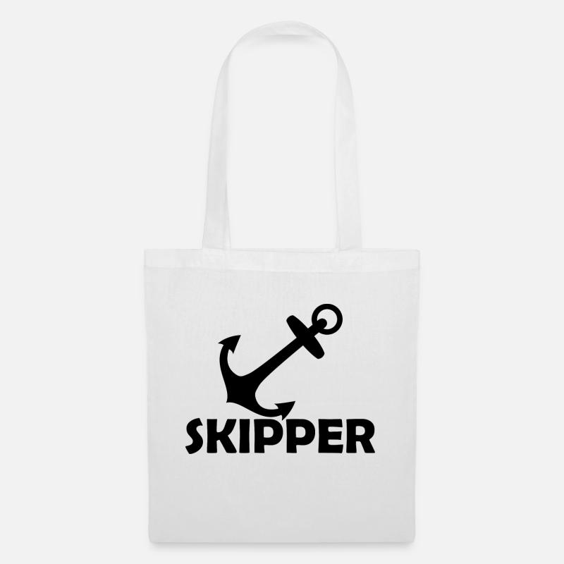 Skipper Sailing Wassersport - Stoffbeutel - Weiß