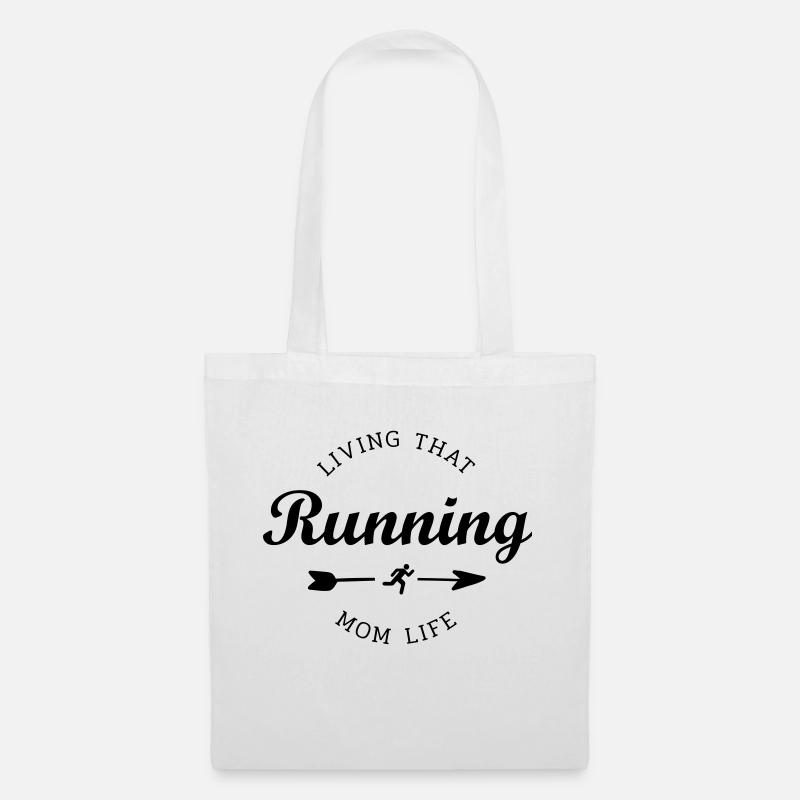 running mom life - Tote Bag - white