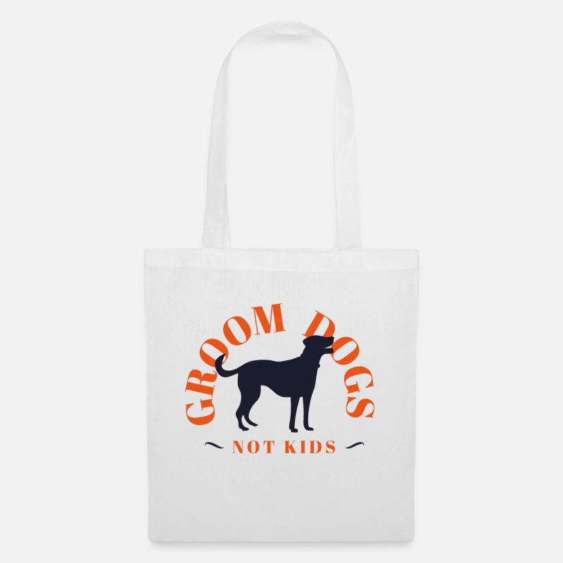 Fun Groom Dogs Design - Stoffbeutel - Weiß