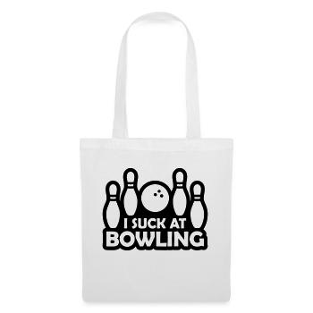 Je suis nul au bowling - Sac en tissu - blanc - Devant