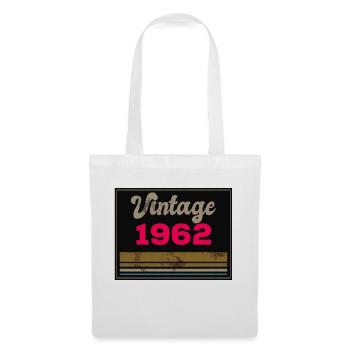Millésime 1962 Fabriqué en 1962 60 ans 60. Là - Sac en tissu - blanc - Devant