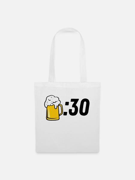 Bier :30 - Stoffbeutel - Weiß