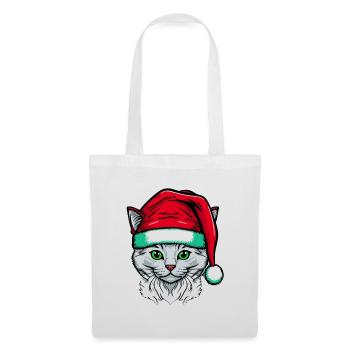 Lovely Winter kitten digital artwork for all - Tote Bag - white - Front