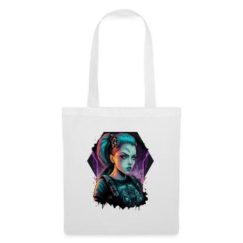 A Beautiful Punk Girl the ideal present for Cyber - Tote Bag - white - Front