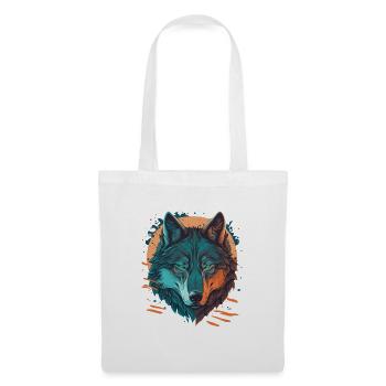 Erstaunliches Design eines Wolfes - Stoffbeutel - Weiß - Vorne