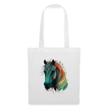 Beau cheval - Sac en tissu - blanc - Devant