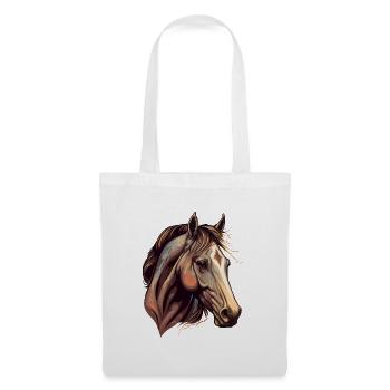 Bel étalon - Sac en tissu - blanc - Devant