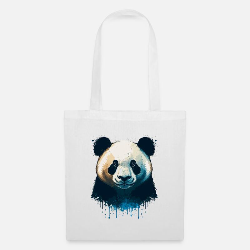 Panda Panda - Stoffbeutel - Weiß