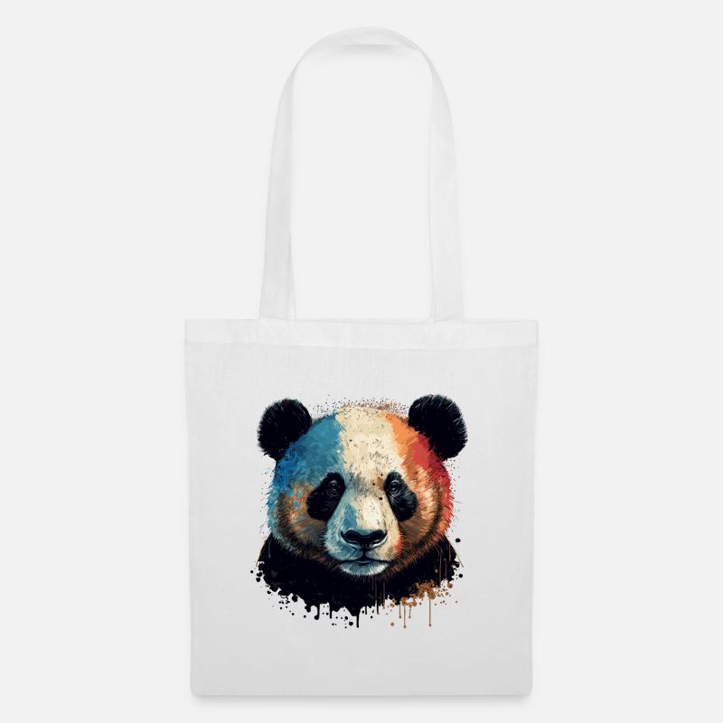Rød panda - Stoffveske - hvit
