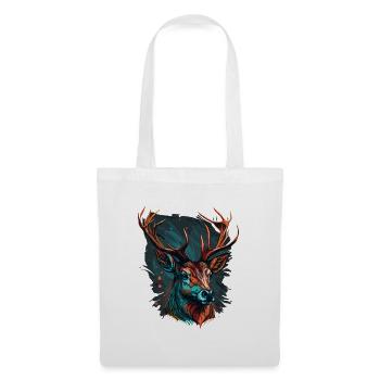 Amoureux des cerfs - Sac en tissu - blanc - Devant