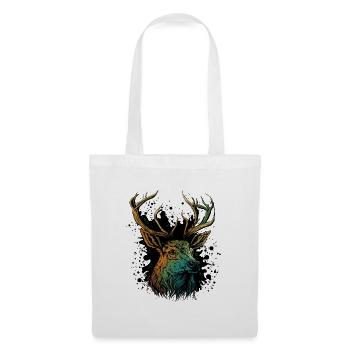 Antlers Head - Tote Bag - white - Front