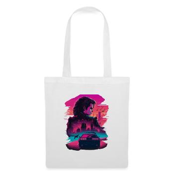 Retro Racing Girl - Tote Bag - white - Front