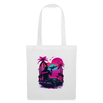 Rétro - Sac en tissu - blanc - Devant
