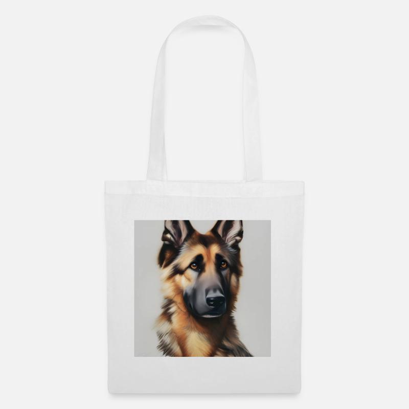 Entzückender Deutscher Schäferhund - Stoffbeutel - Weiß