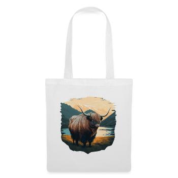 Yak with Lake - Tote Bag - white - Front