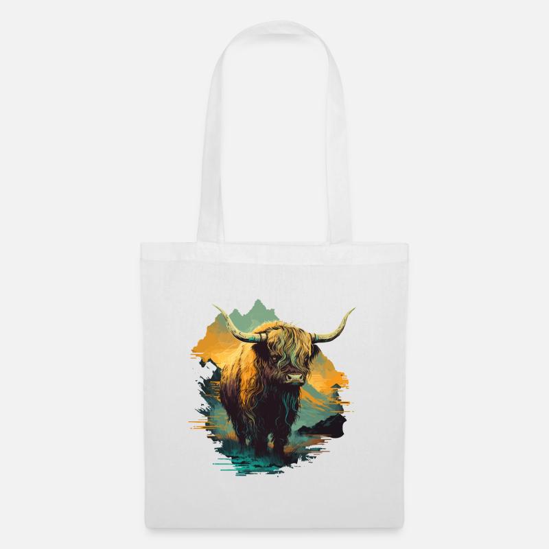 Yak Kunst - Stoffbeutel - Weiß