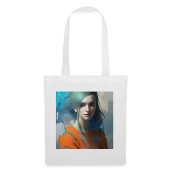 Beautiful woman watercolor painting - Tote Bag - white - Front
