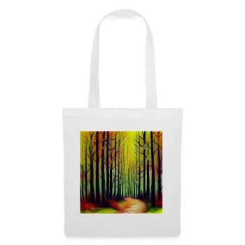 Sunset watercolor forest - Tote Bag - white - Front