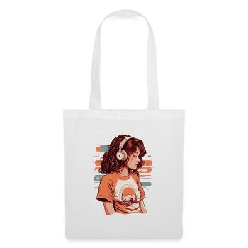 Fille basse fidélité - Sac en tissu - blanc - Devant