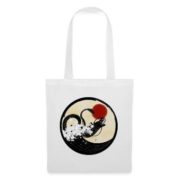 Dragon chinois - Sac en tissu - blanc - Devant