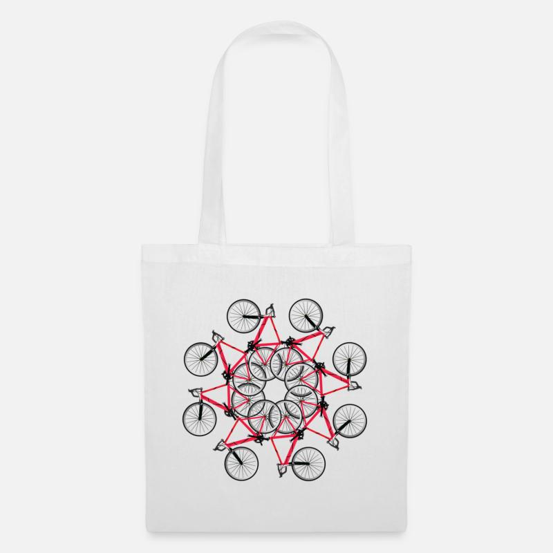 vélo, cycliste, fan de cyclisme - Sac en tissu - blanc