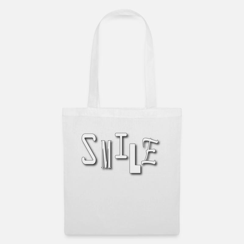 Smile - Stoffbeutel - Weiß
