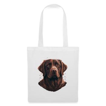 Entzückender brauner Labrador Retriever - Stoffbeutel - Weiß - Vorne