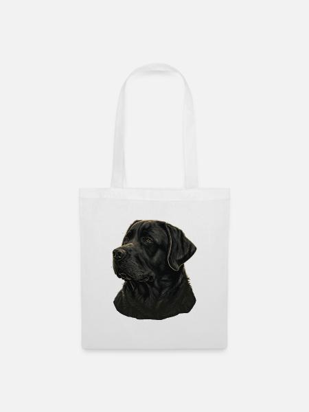 Robuster Labrador Retriever - Stoffbeutel - Weiß